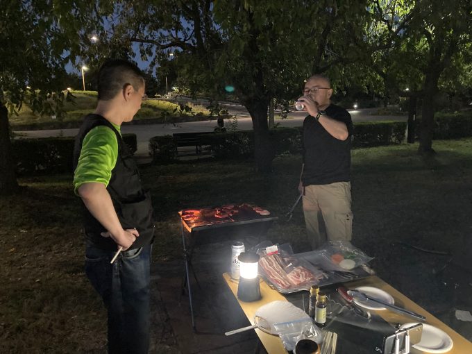 10月定期ラン行いました(木場公園開催・BBQ懇親会)